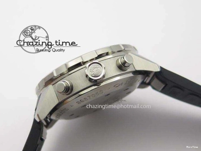 MIROTIME 0731 SportInspired Aquatimer Chrono IW376803 V6F 1:1 Best Edition White Dial On Rubber Strap A 7281
